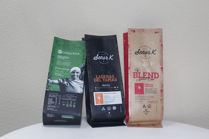 Side Gusset Coffee Bean Bags With Valve