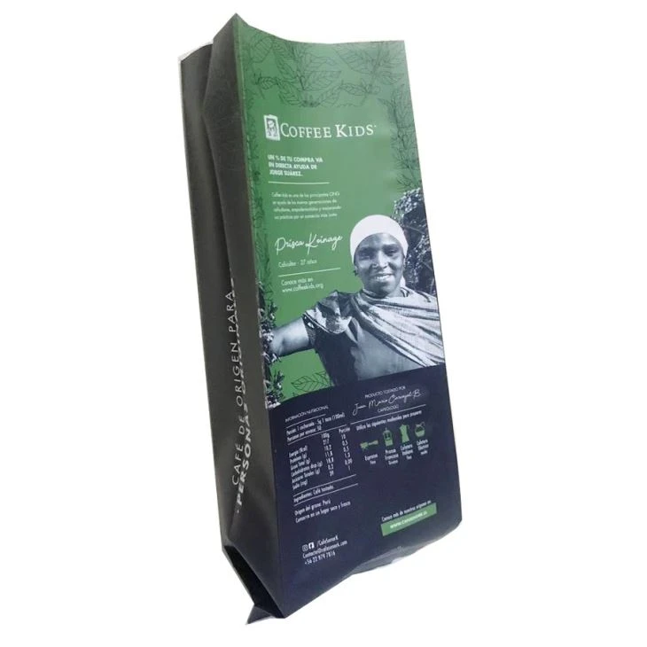 Side Gusset Coffee Bean Bags With Valve