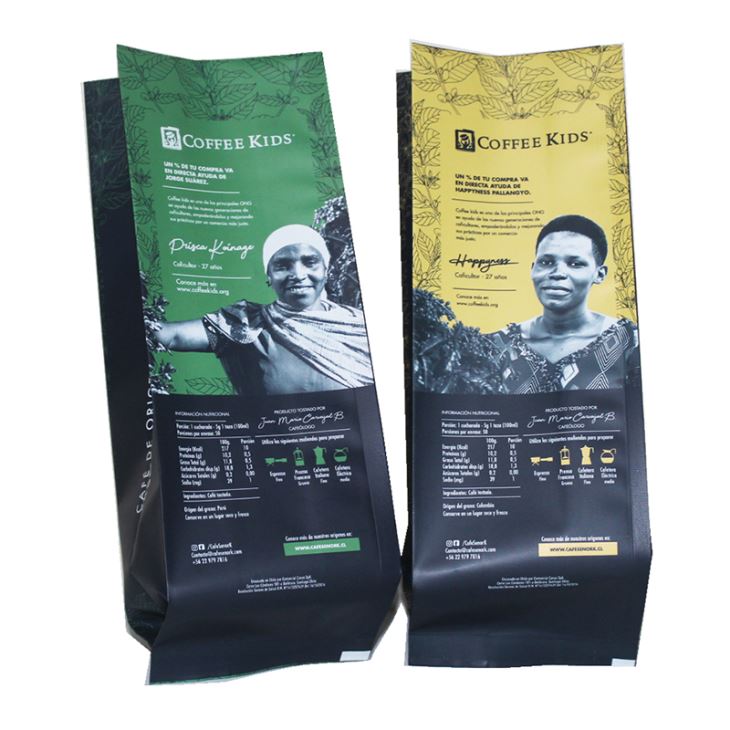 Side Gusset Coffee Bean Bags With Valve